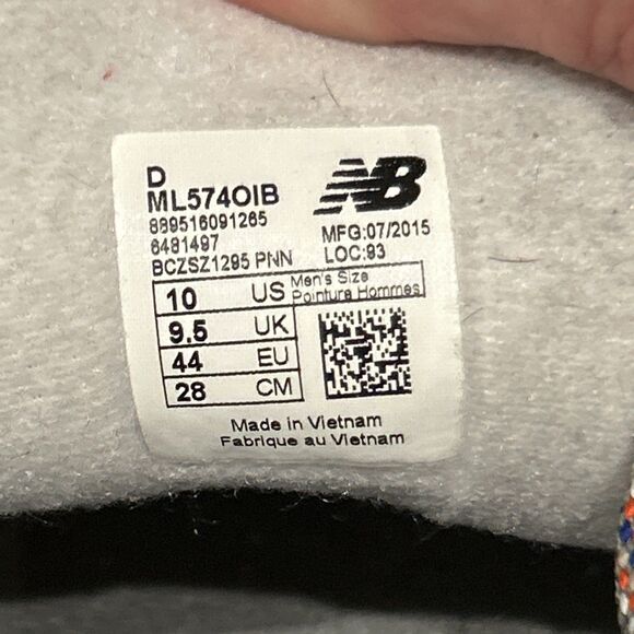 New Balance Gray and Orange Sneakers - Picture 8 of 9